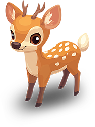 Preview for Cartoon-deer-illustration-animal-sticker-50d5c
