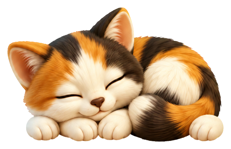 Preview for 3d Kitten Pals Calico Nap