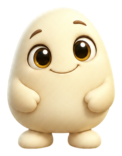 Preview for 3d Friendly Monsters Ivory Pebble Monster