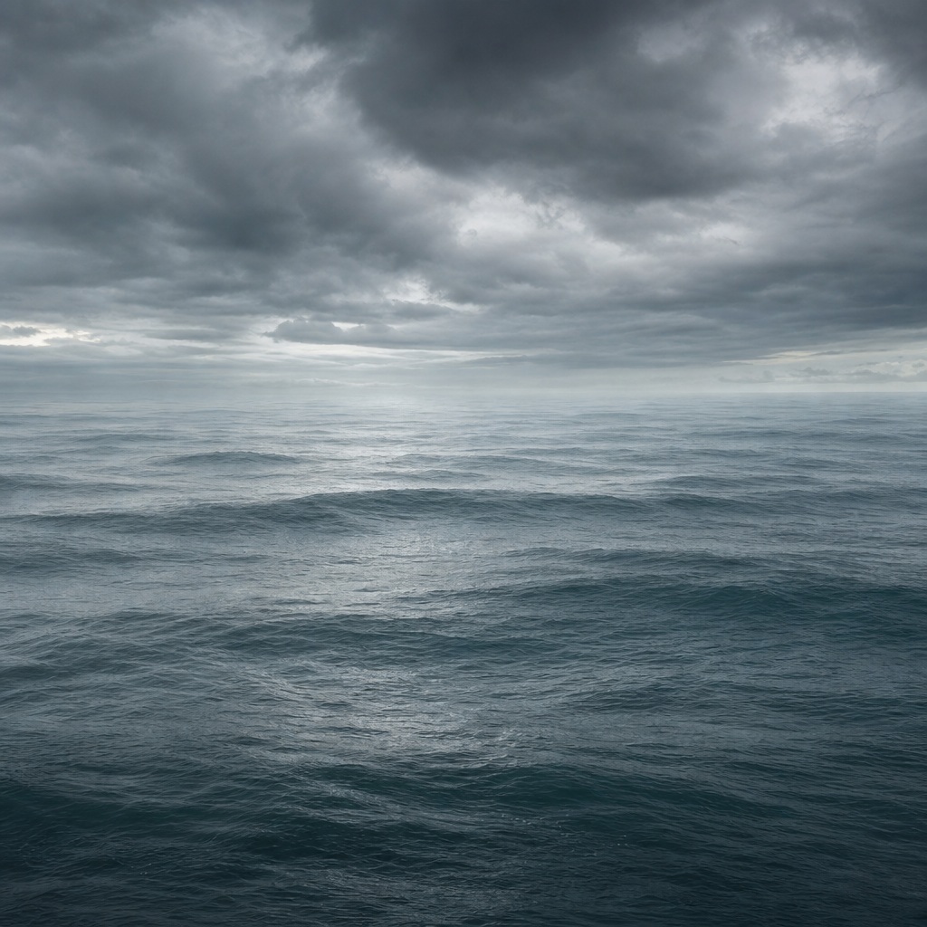Preview for Storm Gray Ocean Horizon Background