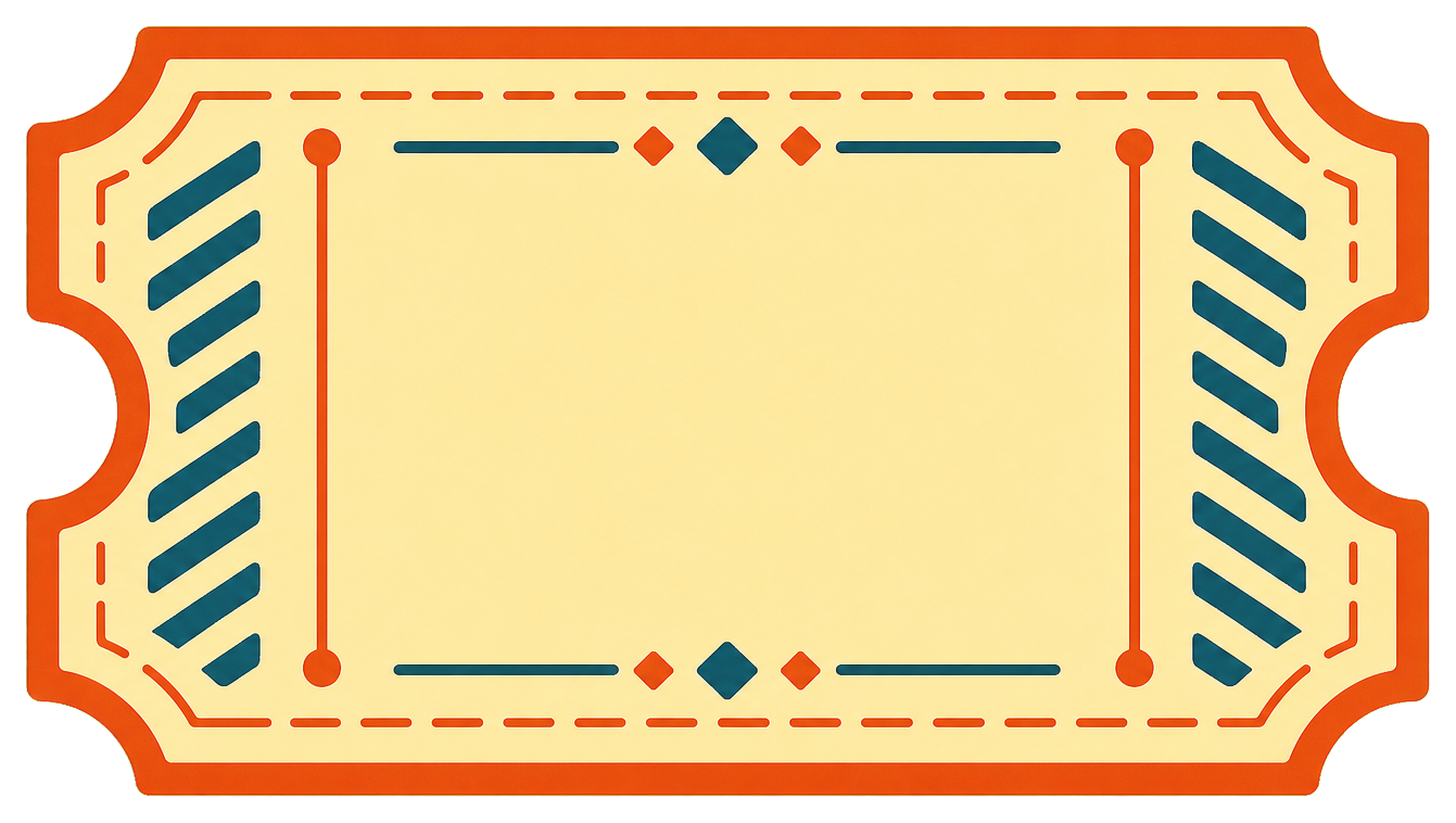Preview for Blank Train Ticket Sticker