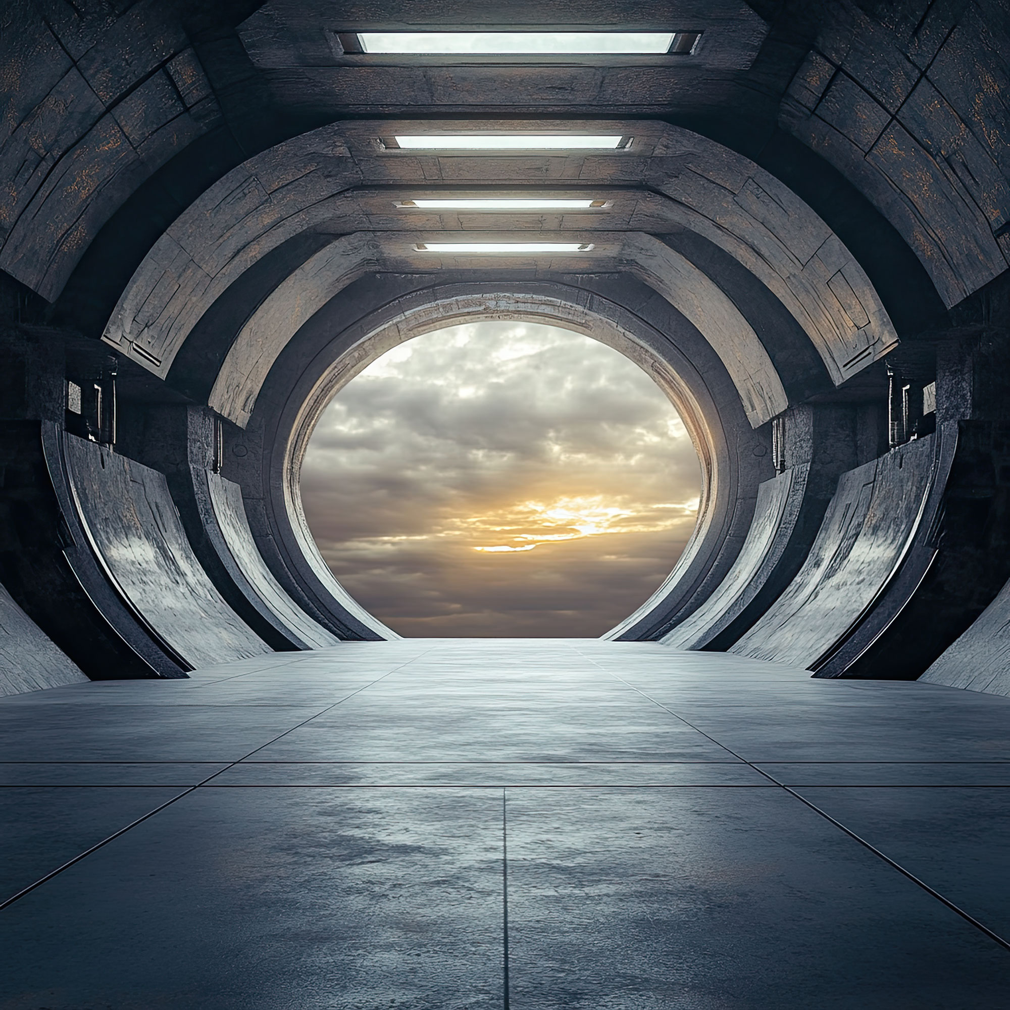 Preview for Futuristic-tunnel-celestial-view-sci-fi-backdrop-background-46dbd