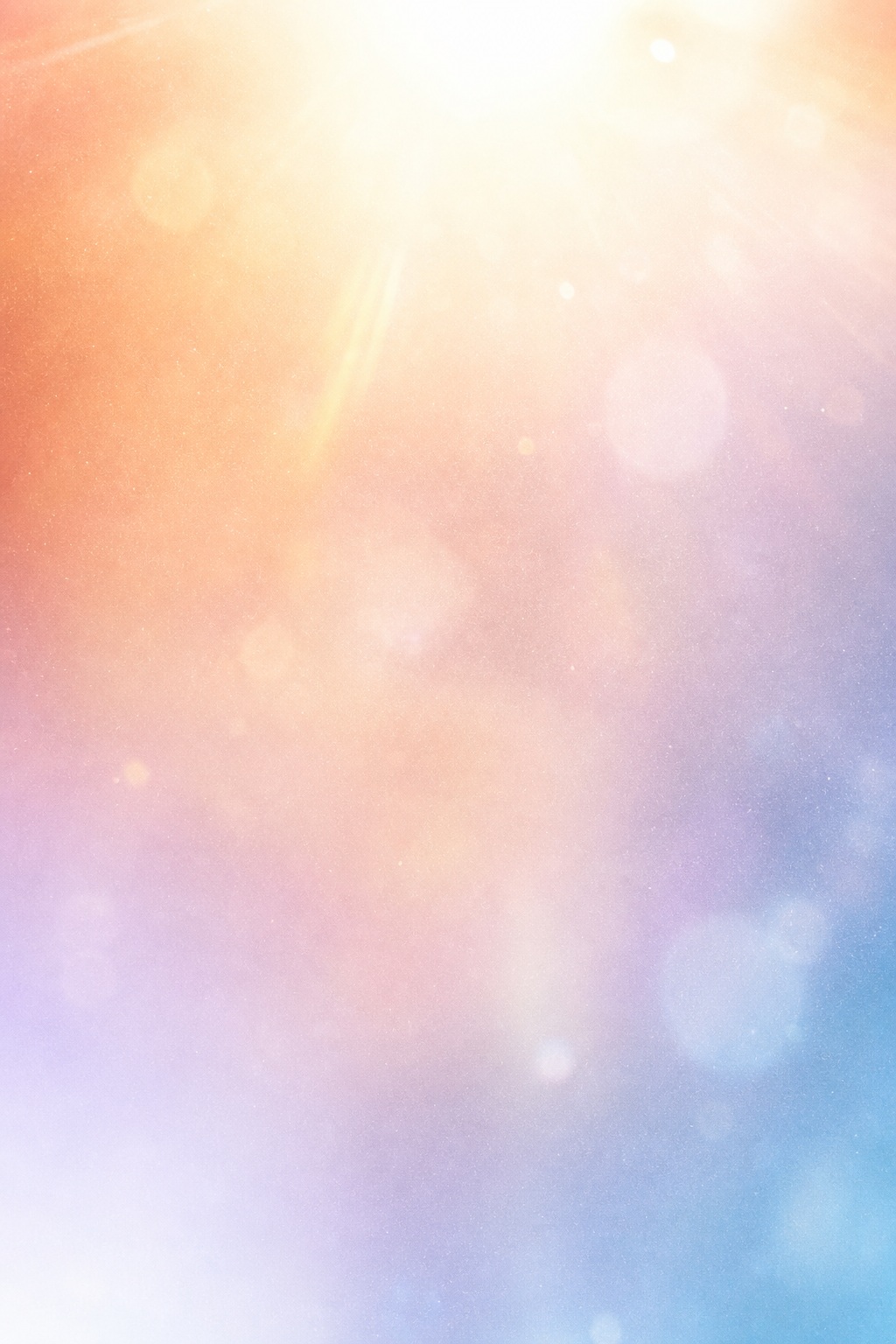 Soft pastel abstract background with glowing light streaks and blurred bokeh circles.