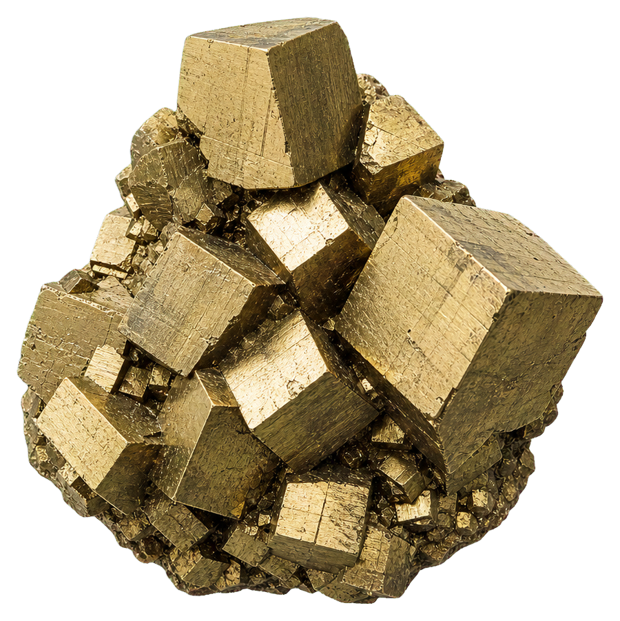 Preview for Pyrite Cube Cluster Sticker