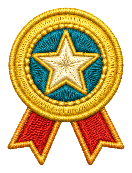 Preview for Embroidered Lucky Charms Ribbon Medal