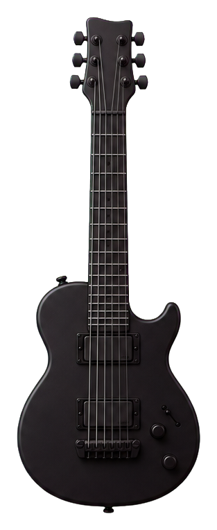 Preview for Black Guitar Sticker