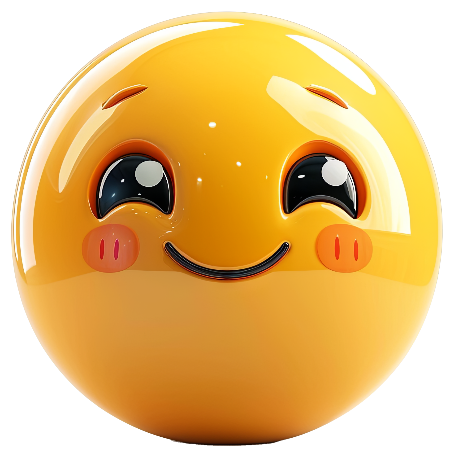 Preview for Blushing-emoji-face-3d-emoji-sticker-8dbcd