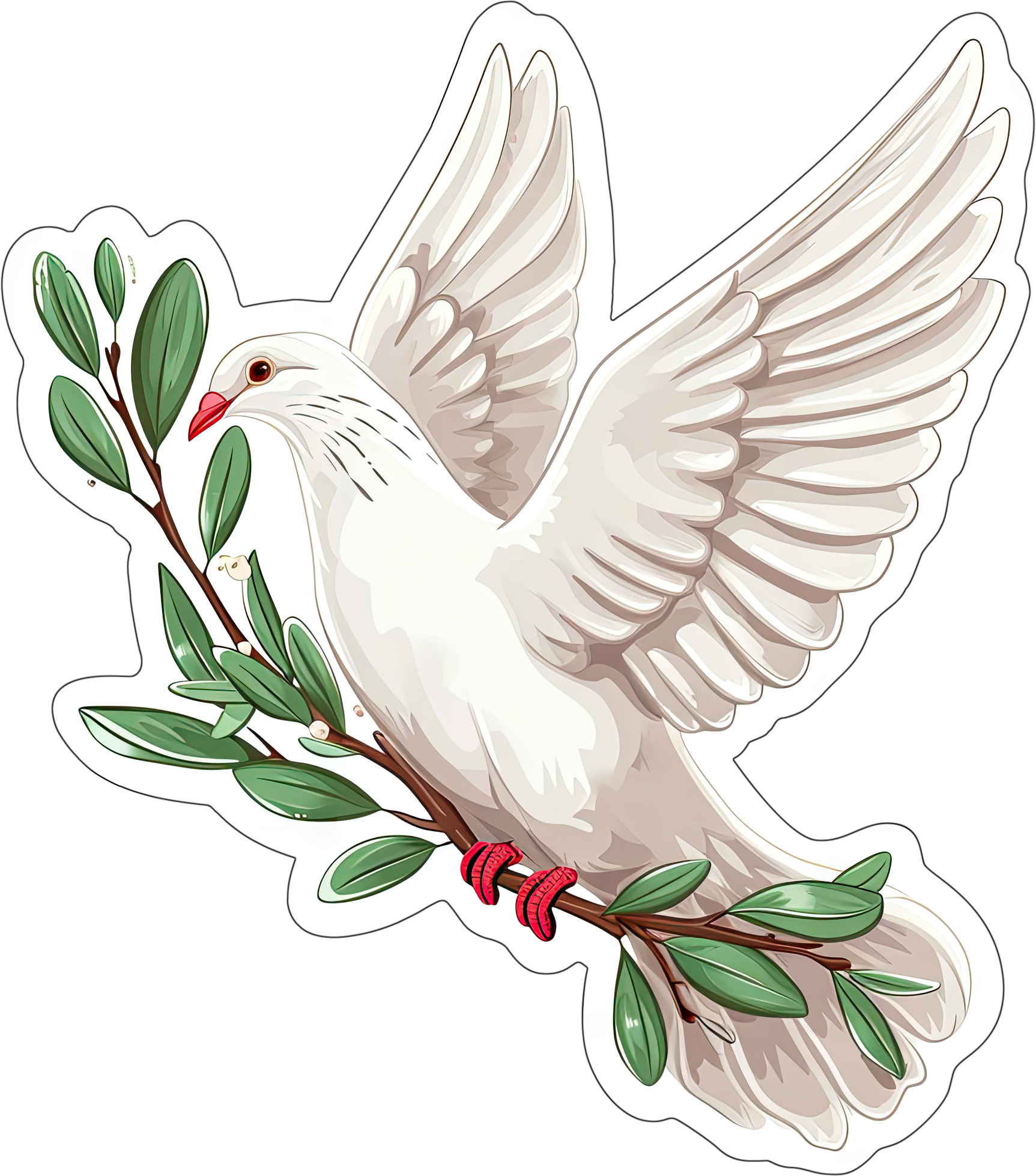 Preview for Dove-with-olive-branch-sticker-mlk-7aa1d