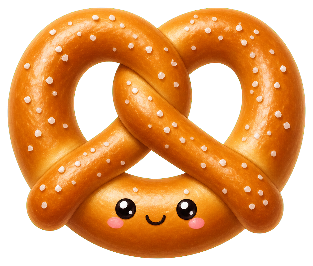 Preview for Cute Pretzel Sticker Graphic
