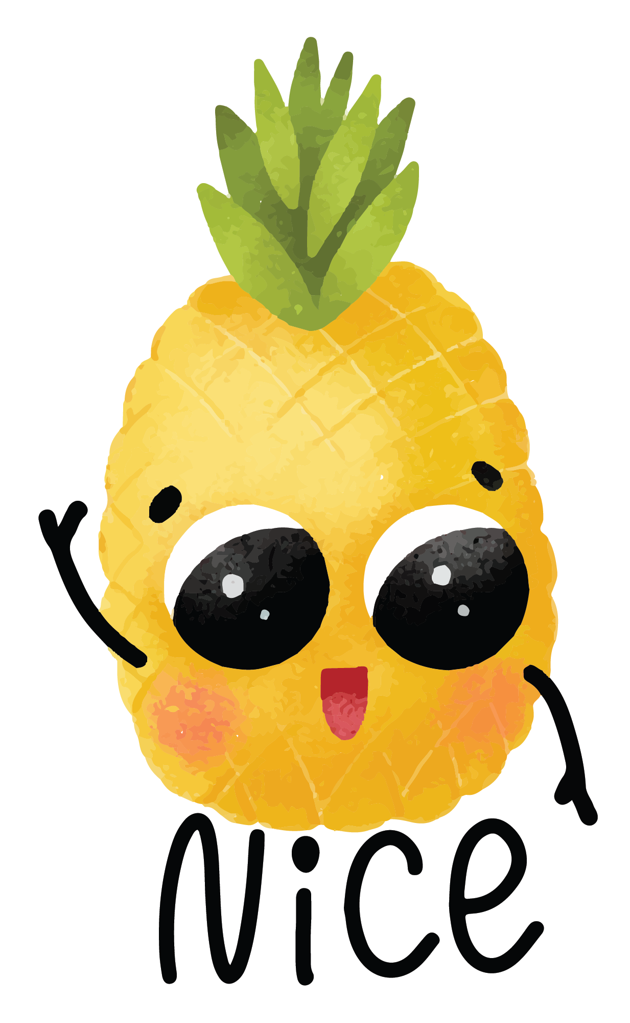 Preview for Cute-pineapple-character-design-homework-stickers-3b553
