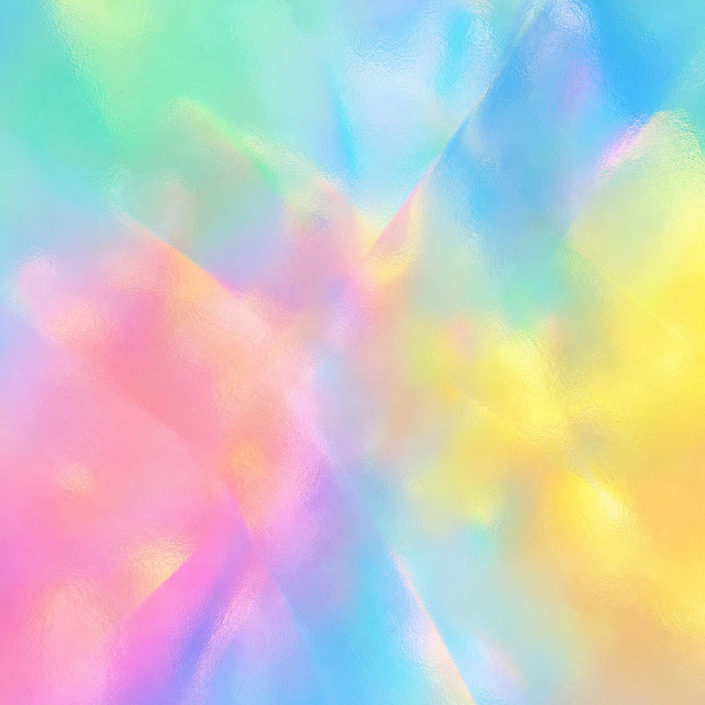 Soft pastel abstract gradient with frosted glass blur and translucent color shifts