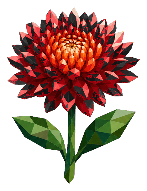Preview for Ruby Chrysanthemum Sticker