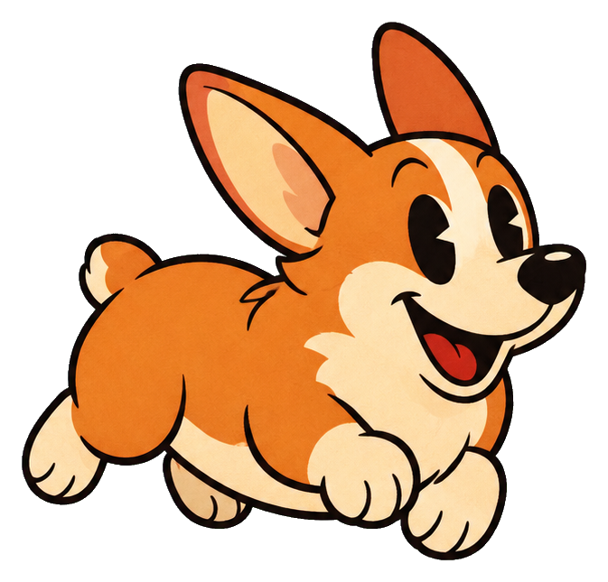 Preview for Vintage Corgi Zoomies Mode