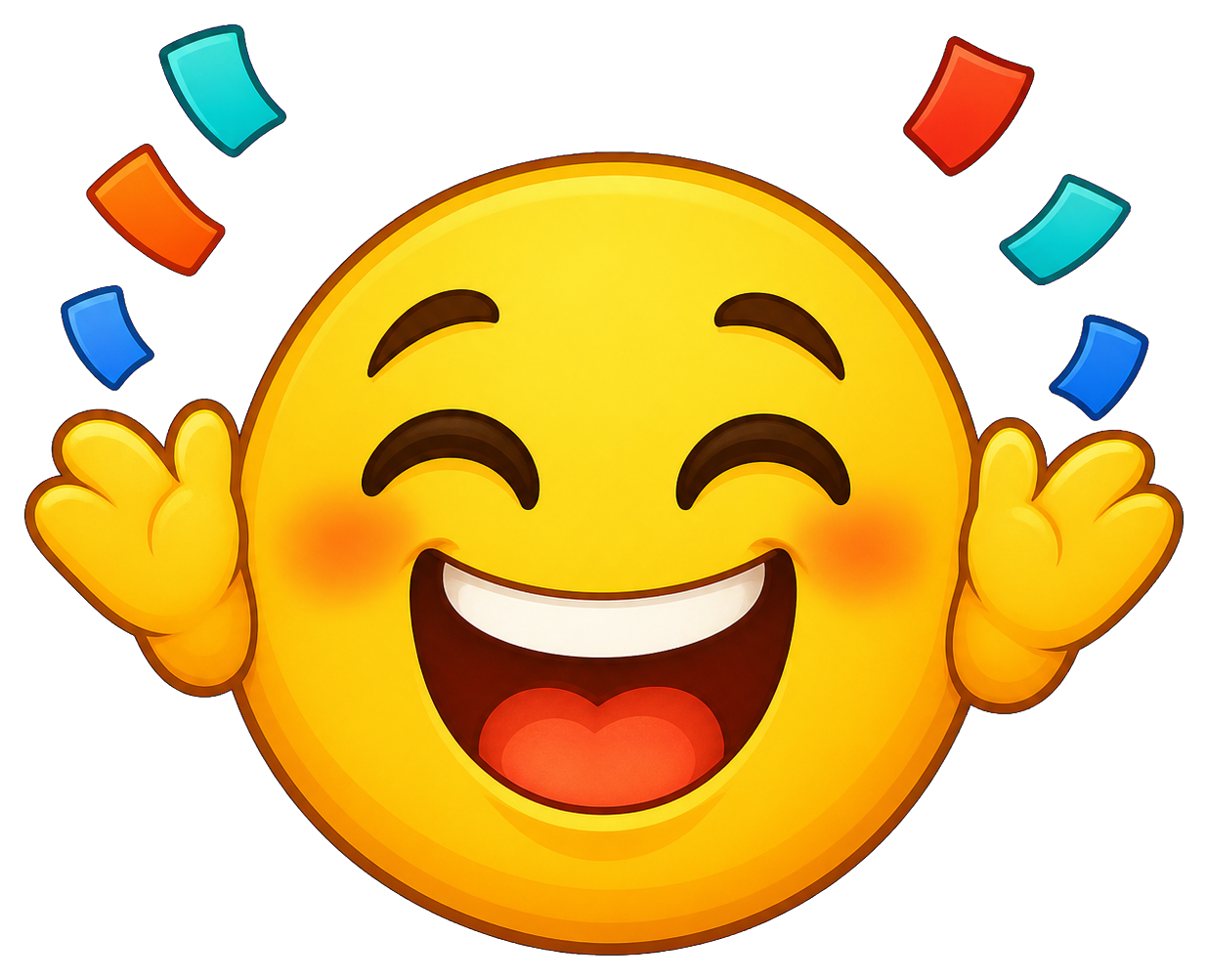 Preview for Excited Reaction Emoji Sticker