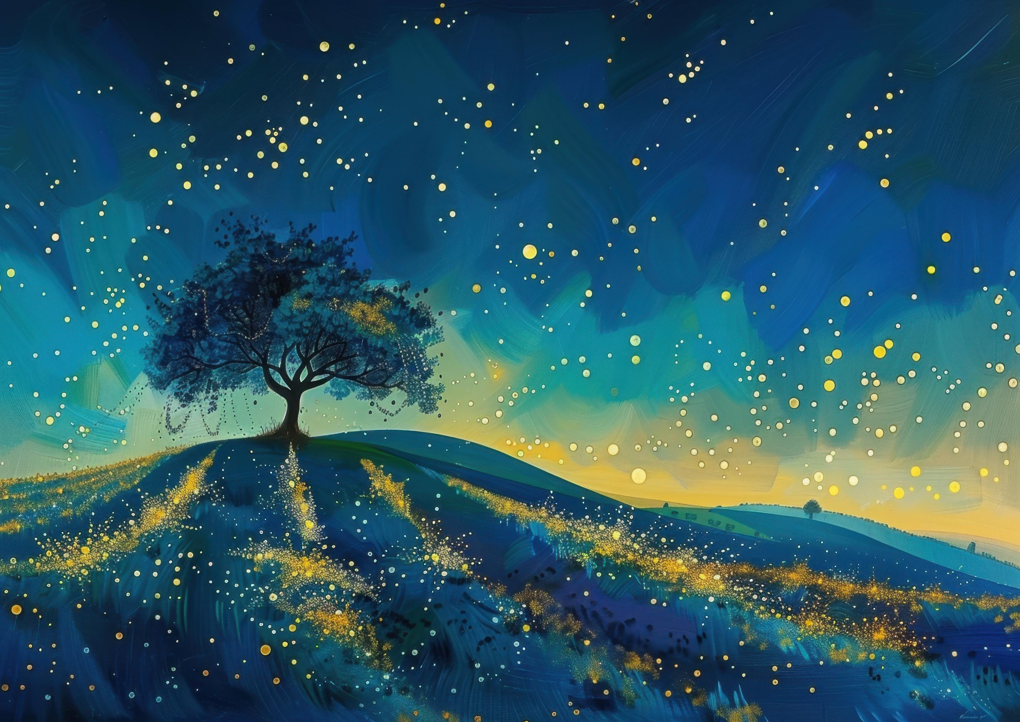 Preview for Starry-night-landscape-painting-astrophotography-photo-backgroun-64ce7