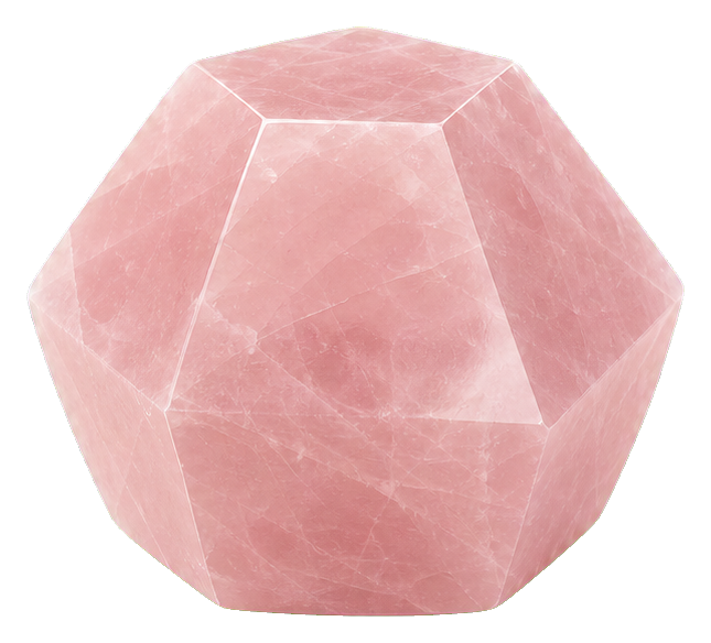 Preview for Rose Quartz Faceted Paperweight Sticker