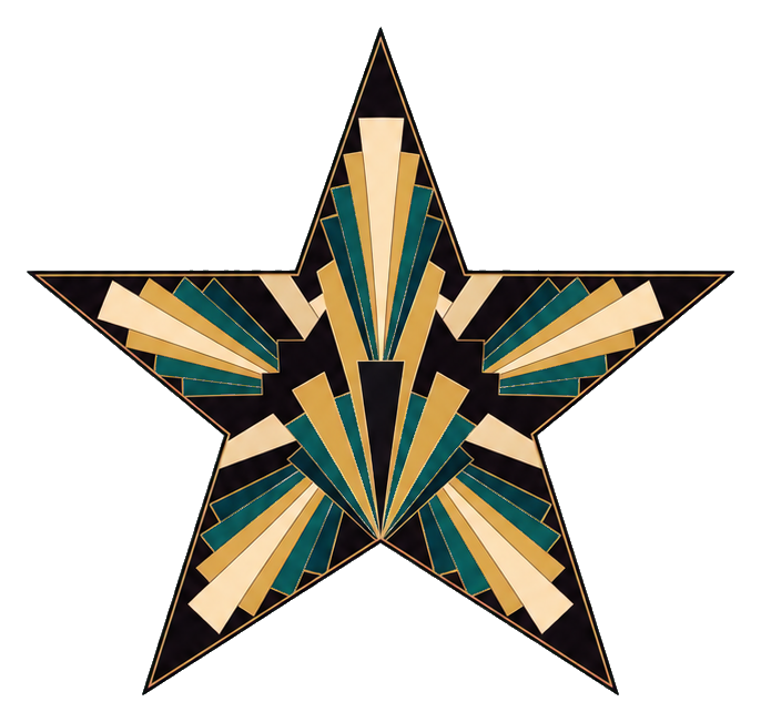 Preview for Art Deco Fan Star Sticker