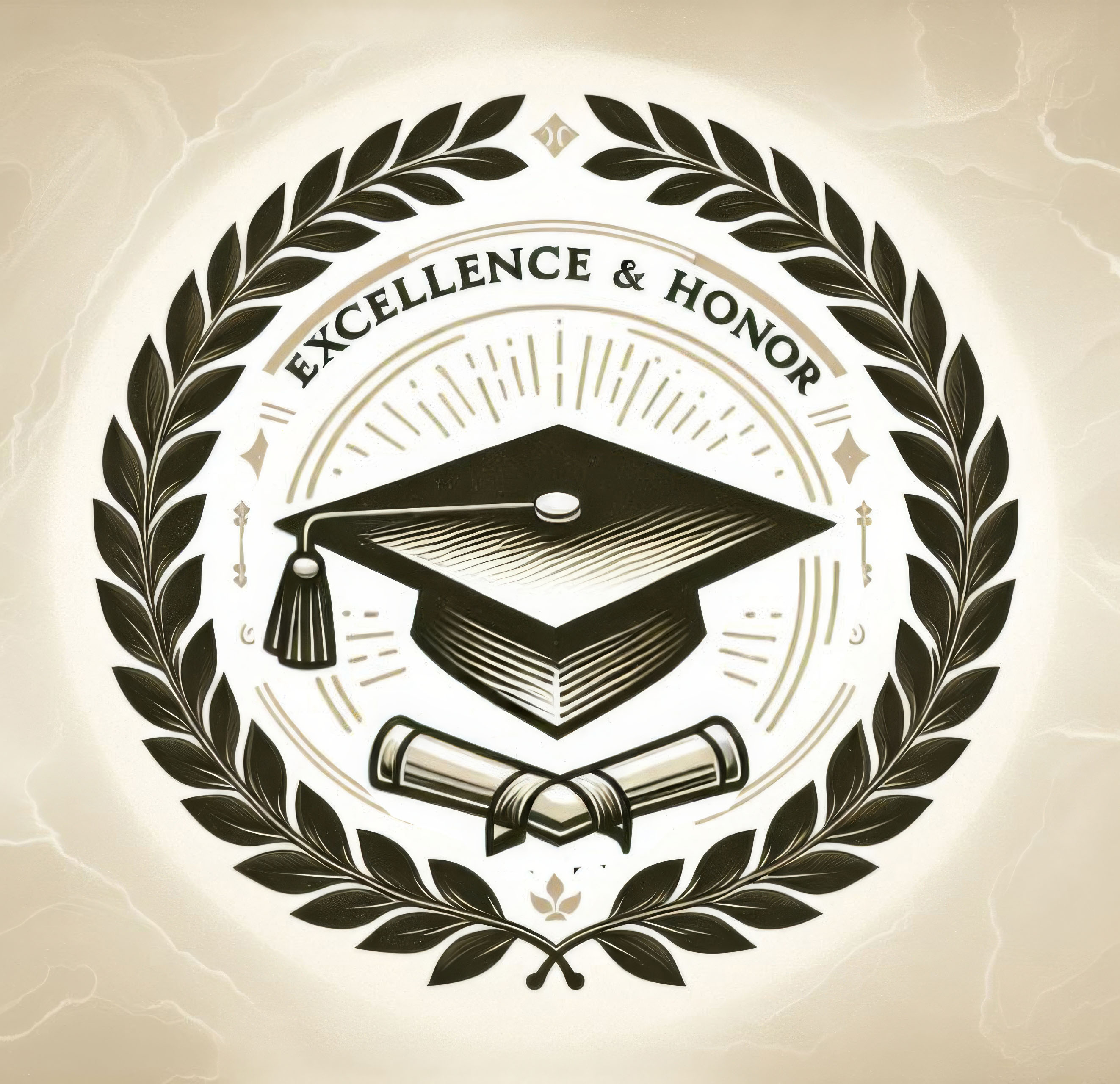 Preview for Excellence-and-honor-logo-design-graduation-background-5fdab