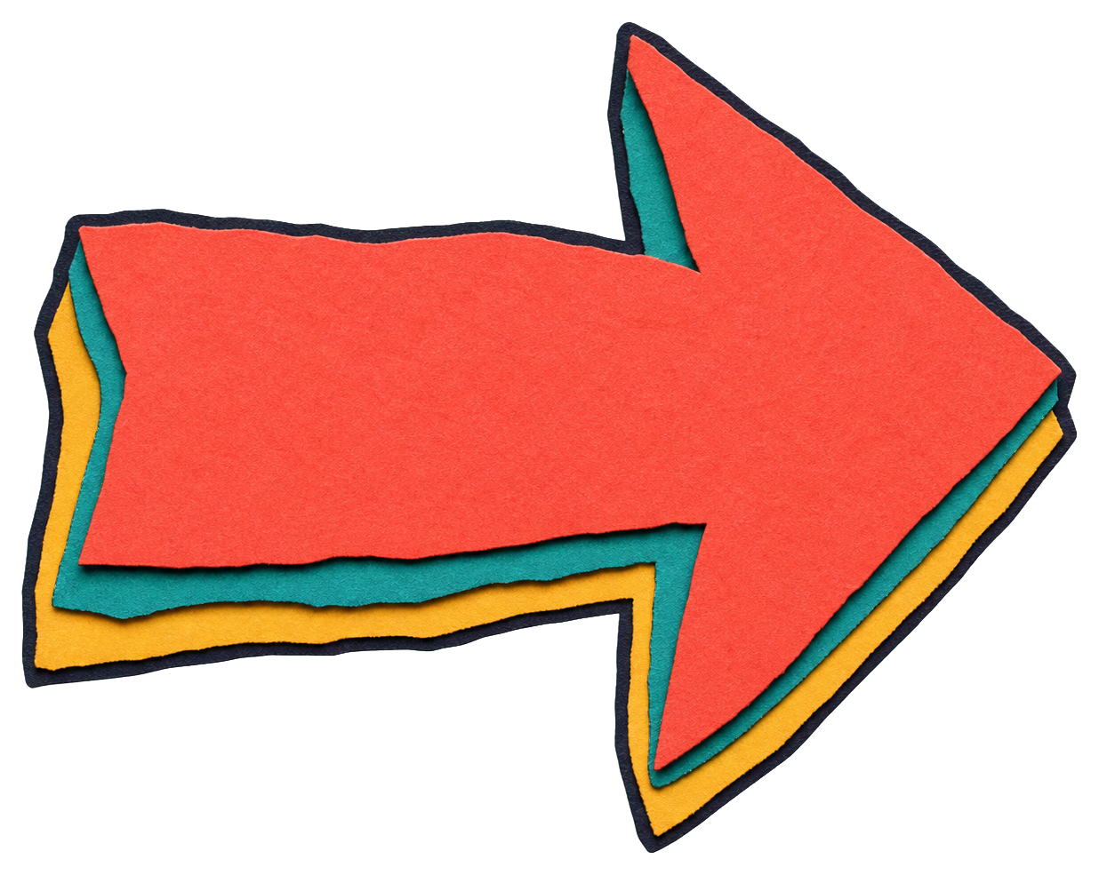Preview for Red Arrow Cutout Sticker