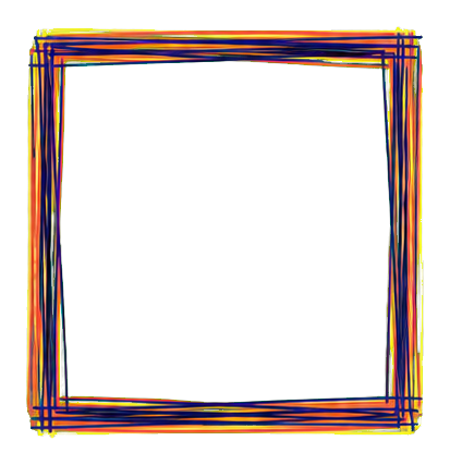 Preview for Scribble Loop Square Sticker