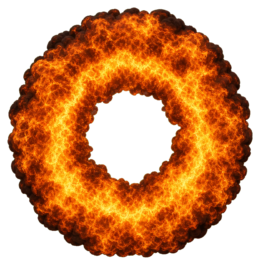 Preview for Realistic Toroidal Fire Ring Sticker