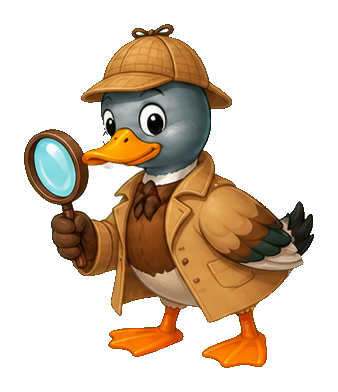 Preview for Mallard Detective Sticker