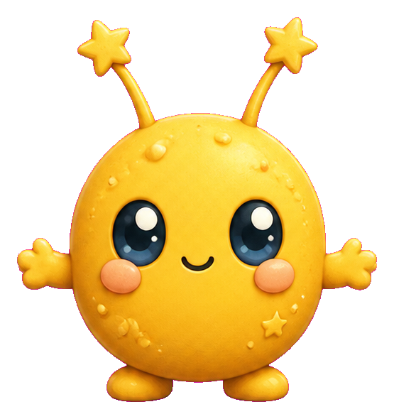 Preview for Golden Star-antenna Alien Sticker