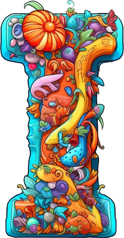 Preview for Decorative-letter-t-illustration-silly-letters-sticker-fe60d