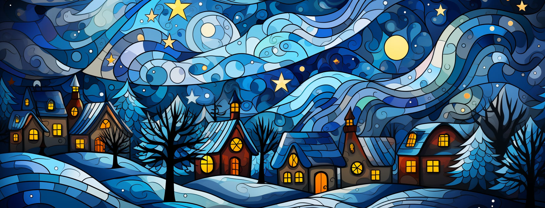 Preview for Winter-village-night-christmas-cover-background-11cf0