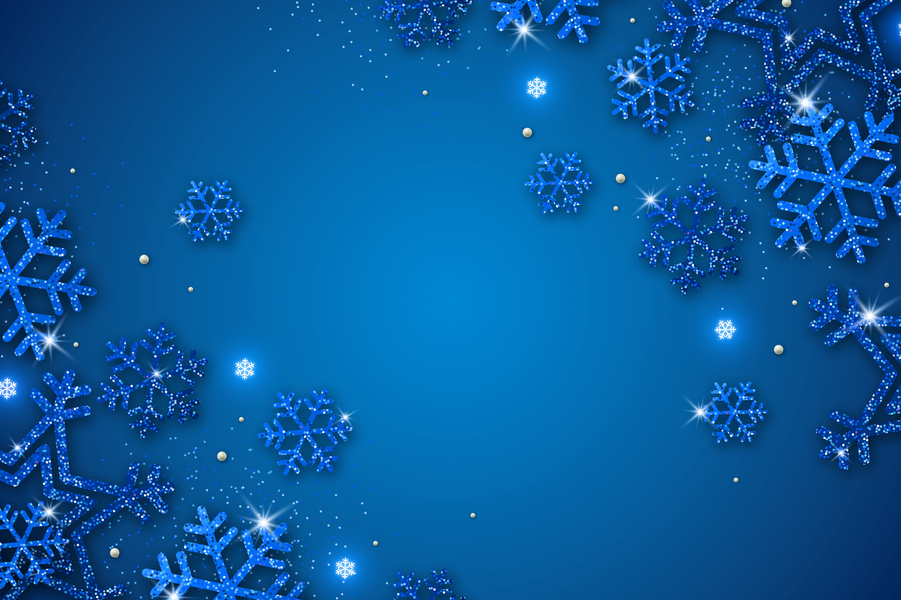 Preview for Blue-snowflakes-background-christmas-7006d