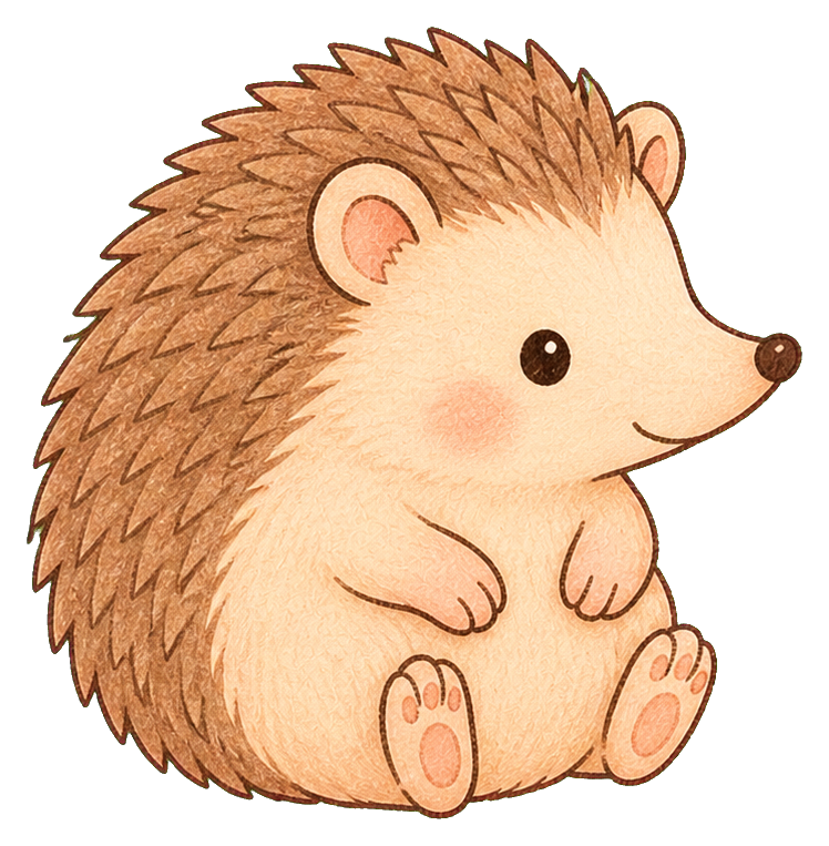 Preview for Cute Hedgehog Sticker