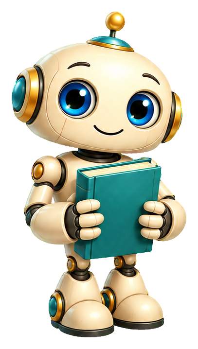 Preview for 3d Playful Robots Bookish Robot