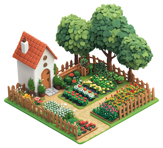 Preview for Serene-garden-oasis-sticker-3dddf