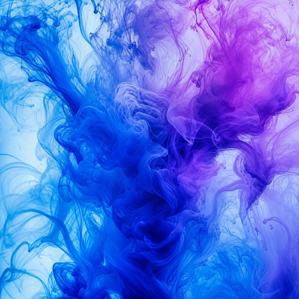 Preview for Blue Abstract Ink Bloom Background