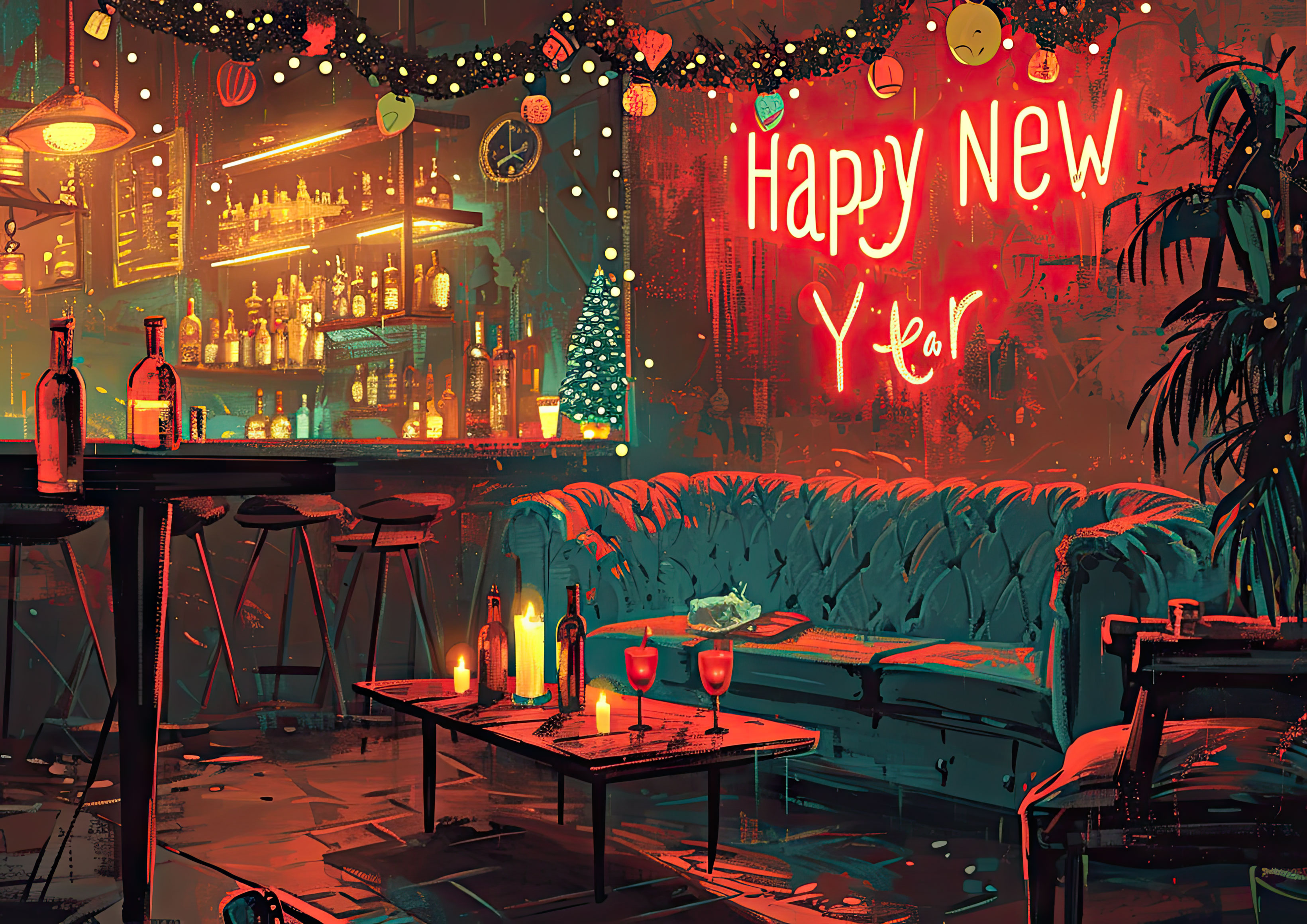 Preview for New-year-eve-bar-celebration-background-d2659
