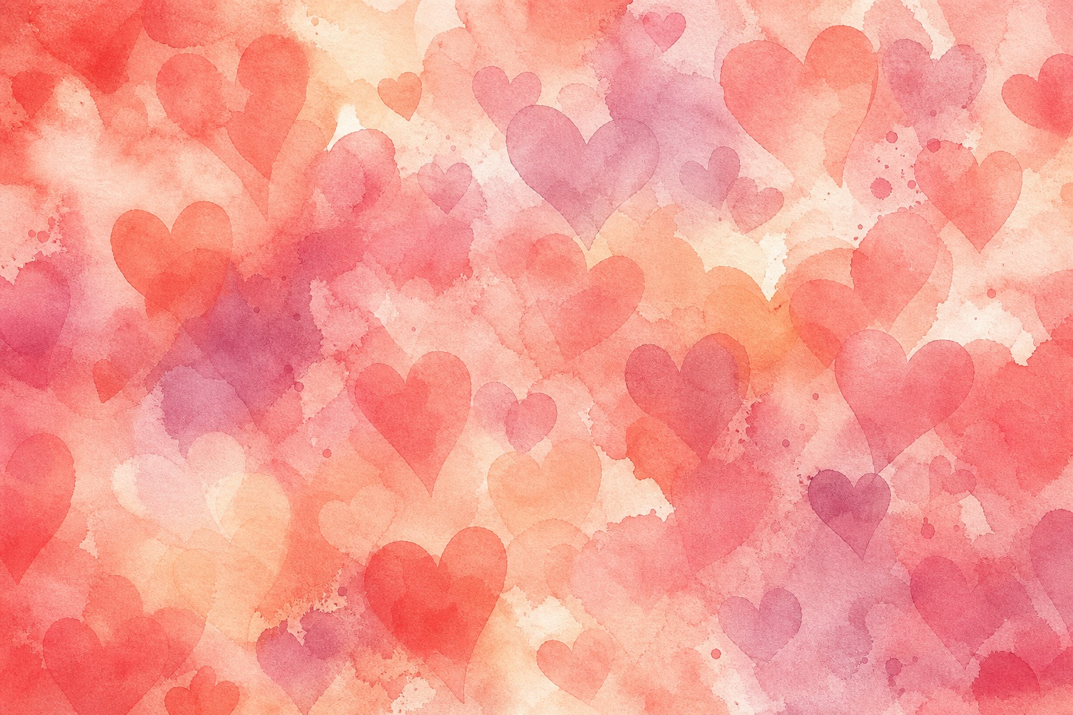 Preview for Pastel Watercolor Hearts Background