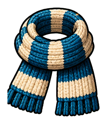 Preview for Wool Scarf Sticker For Winter Designs