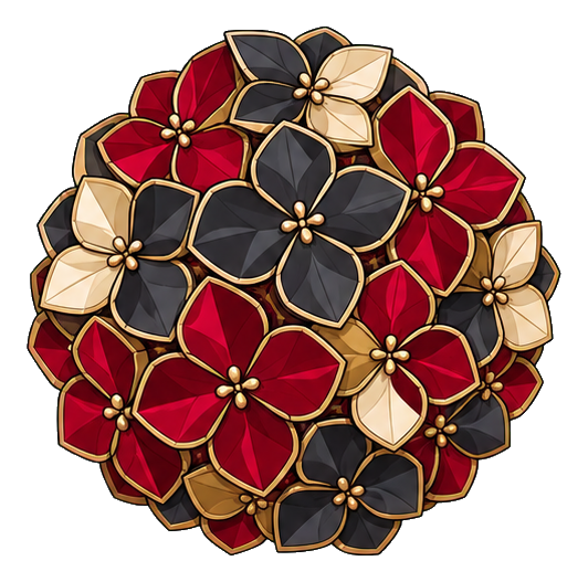 Preview for Art Deco Geometric Hydrangea Ball Sticker