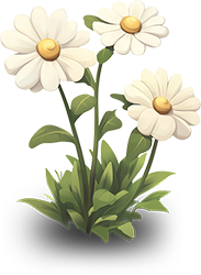 Preview for White-daisies-illustration-flora-sticker-72c0b
