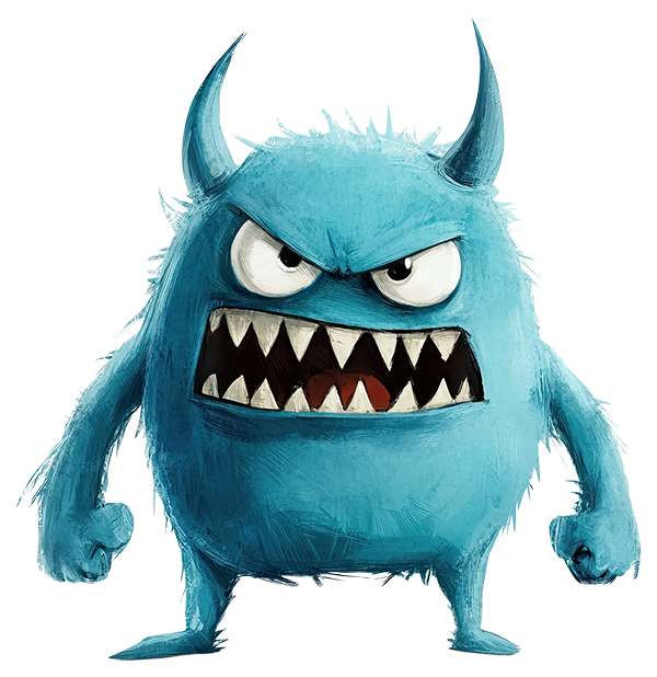 Preview for Blue-monster-illustration-monsters-sticker-b2944