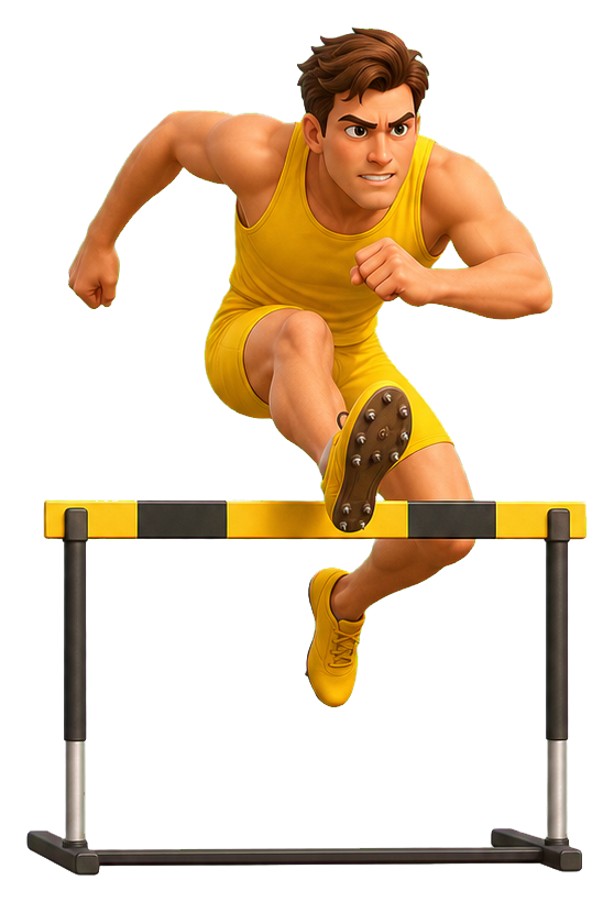 Preview for Animated Hurdler Sticker