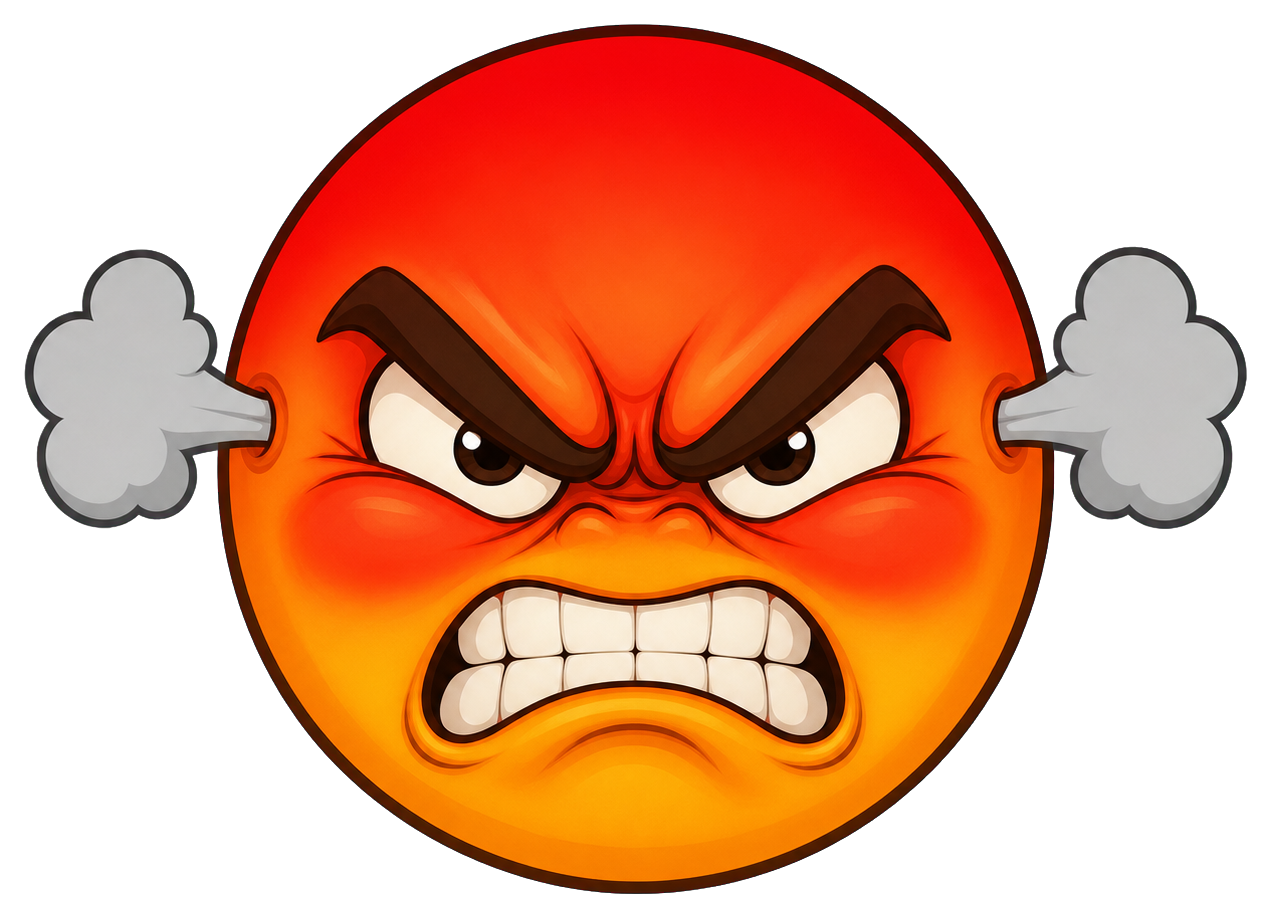 Preview for Angry Face Reaction Sticker