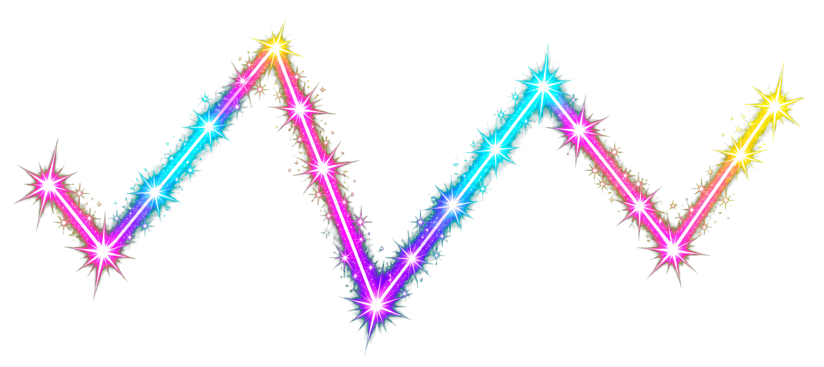 Preview for Neon Sparkle Zigzag Sticker