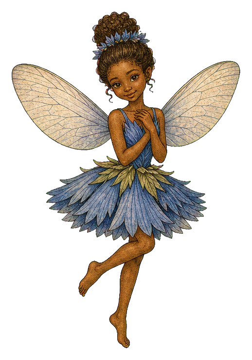 Preview for Cornflower Twirl Fairy Sticker