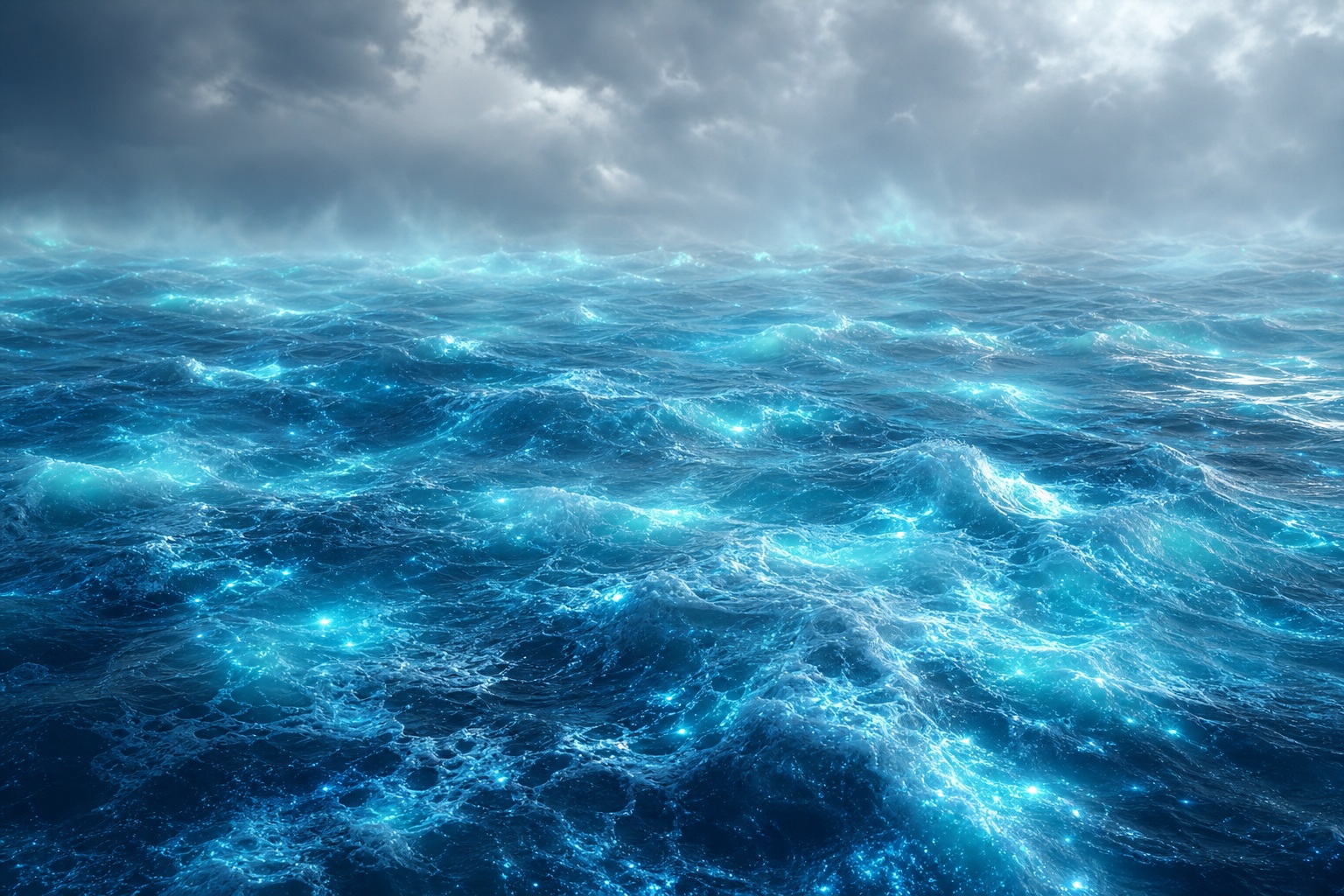 Preview for Arctic Cyan Luminous Foam Field Background