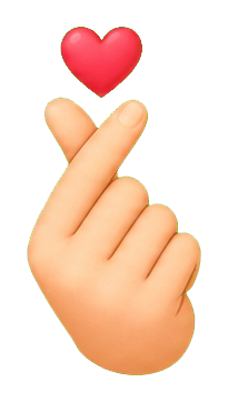 Preview for Finger Heart Sticker Graphic