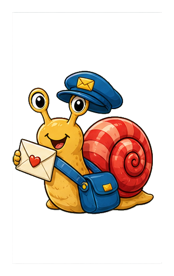 Preview for Mail Carrier Snail Sticker