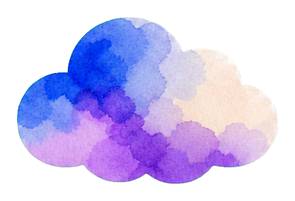 Preview for Watercolor Cloud Sticker Graphic