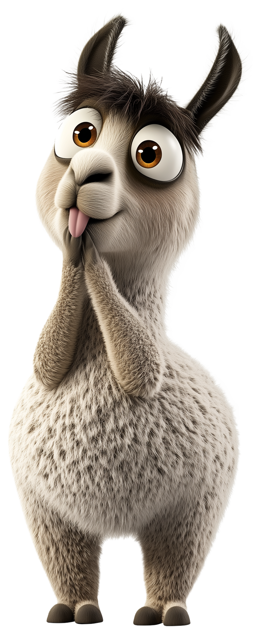 Preview for Cute Llama Emoji Sticker