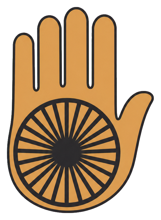 Preview for Ahimsa Hand Sticker With 24-spoke Wheel